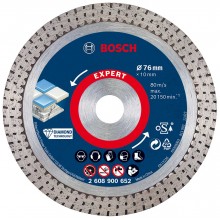 BOSCH Diamantový rezací kotúč EXPERT HardCeramic, 76 mm, 76 x 1,5 x10 mm 2608900652