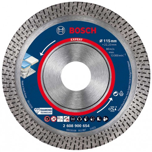 BOSCH Diamantový rezací kotúč EXPERT HardCeramic, 115 x 22,23 x 1,4 x10 mm 2608900654