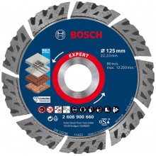 BOSCH Diamantový rezací kotúč EXPERT MultiMaterial, 125 x 22,23 x 2,2 x12 mm 2608900660