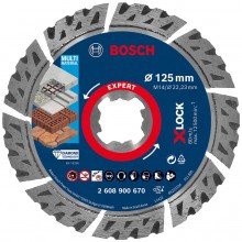 BOSCH Diamantový rezací kotúč EXPERT MultiMaterial X-LOCK 125  × 2,4 ×12 mm 2608900670