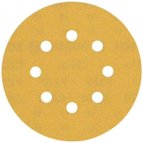 BOSCH Brúsny papier EXPERT C470 s 8 otvormi, 125 mm, zrnitosť 320, 5 ks 2608900810