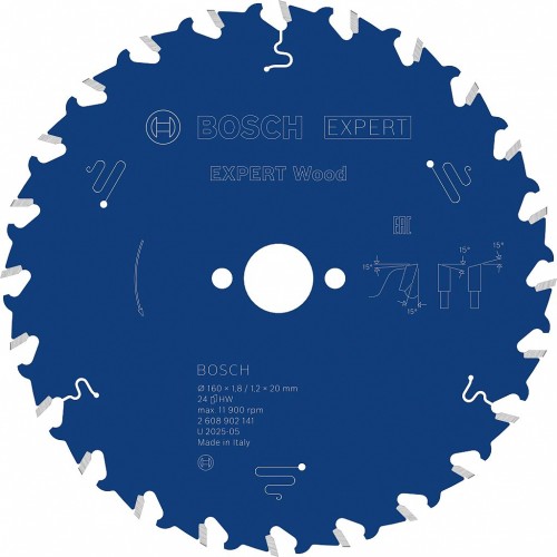 BOSCH Expert for Wood Pílový kotúč, 160 × 1,8/1,2 × 20 mm, T24 2608902141