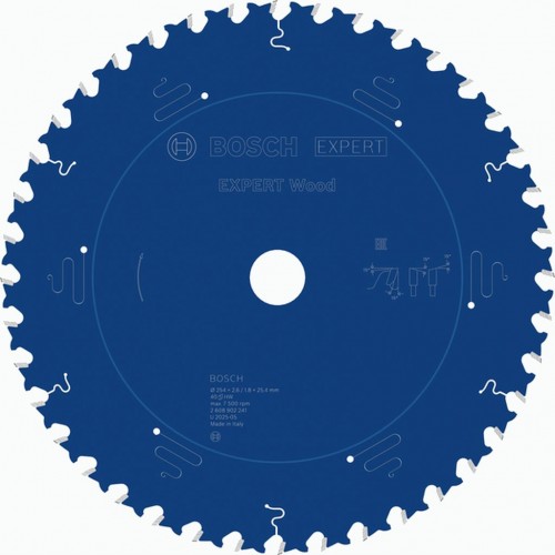 BOSCH Pílový kotúč EXPERT Wood na drevo, 254×2,6/1,8×25,4mm, T40 2608902241