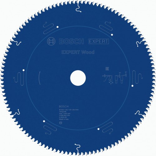 BOSCH Pílový kotúč EXPERT Wood na drevo, 254 × 2,6/1,8 × 25,4 mm, T120 2608902244