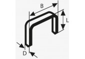 BOSCH Sponka z plochého drôtu, typ 51, 10 x 1 x 6mm 2609200200