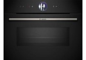 Bosch Séria 8 Kompaktná zabudovateľná rúra s mikrovlnami 60 x 45 cm čierna CMG7761B1