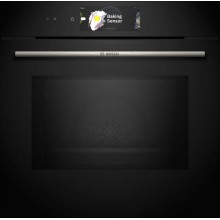 Bosch Séria 8 Zabudovateľná kombinovaná rúra s mikrovlnami 60 x 60 cm čierna HMG778NB1