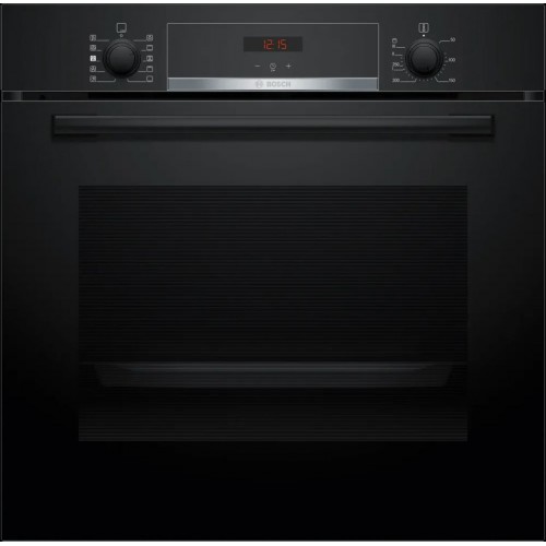 Bosch Séria 4 Zabudovateľná rúra s prídavnou parou 60 x 60 cm čierna HQA534EB3