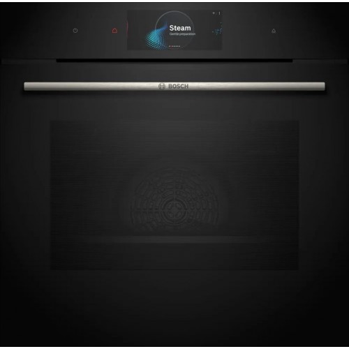 Bosch Serie 8, vstavaná rúra s prídavnou parou, 60 × 60 cm, čierna HRG7784B1