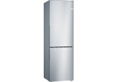 Bosch Séria 4 Kombinovaná chladnička s mrazničkou, 186 × 60 cm, nerez, KGV36VLEAS