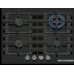 Bosch Serie 4 Plynová varná doska 60 cm Tvrdené sklo, čierna PNH6B6K40
