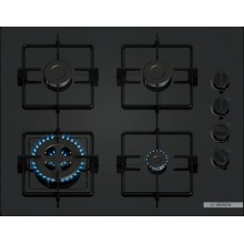 Bosch Séria 2 Plynová varná doska 60 cm tvrdené sklo, čierna POH6B6K30