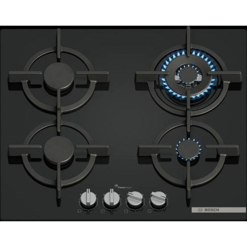 Bosch Serie 6 Plynová varná doska 60 cm Tvrdené sklo, čierna PPH6A6I10 Bosch Serie 6 Plynová varná doska 60 cm Tvrdené sklo, čierna PPH6A6I10