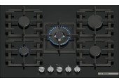 Bosch Serie 6 Plynová varná doska 75 cm Tvrdené sklo, čierna PPQ7A6I40