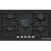 Bosch Serie 6 Plynová varná doska 75 cm Tvrdené sklo, čierna PPQ7A6I40