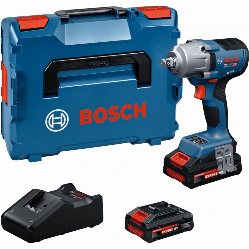 BOSCH GDS18V-450H PROFESSIONAL Akumulátorový rázový utahovák, 2x4,0Ah, L-BOXX 06019K4202 BOSCH GDS18V-450H PROFESSIONAL Akumulátorový rázový utahovák, 2x4,0Ah, L-BOXX 06019K4202