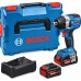 BOSCH GDS18V-750 PROFESSIONAL Akumulátorový rázový utahovák, 2x8,0Ah, L-BOXX 06019L9102