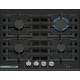 Bosch Séria 8 Plynová varná doska 60 cm tvrdené sklo, čierna PRP6A6H40
