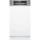 Bosch Séria 6 Zabudovateľná umývačka riadu 45 cm Brúsená oceľ SPI6EMS21E
