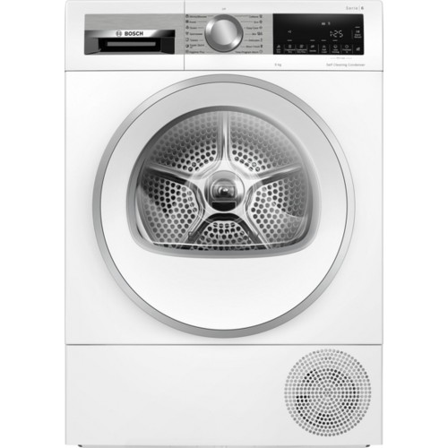 Bosch Séria 6 Sušička bielizne s tepelným čerpadlom 9 kg biela WQG24591BY