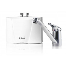 CLAGE M4 EKM Prietokový ohrievač vody 4,4 kW 230 V + páková stojanková batéria 1500-17224