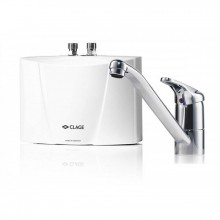 CLAGE M7 EKM Prietokový ohrievač vody 6,5 kW 400 V + páková stojanková batéria 1500-17227