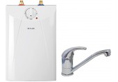 CLAGE Ohrievač vody so zásobníkom S5-U + BUP pod umývadlo s ventilovou armatúrou 4100-4205