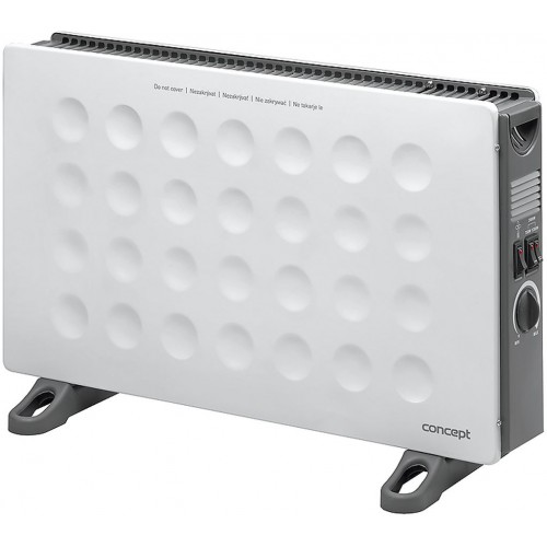CONCEPT KS-3006 Konvektor 2000 W s turbom a montážou na stenu biely ks3006