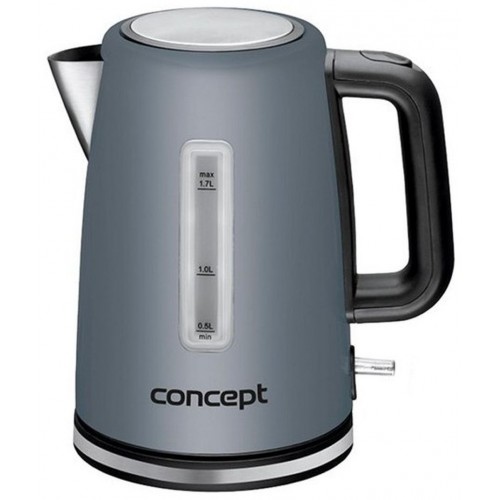 CONCEPT RK-3110gy Rýchlovarná kanvica nerezová 1,7 l sivá rk3110gy CONCEPT RK-3110gy Rýchlovarná kanvica nerezová 1,7 l sivá rk3110gy
