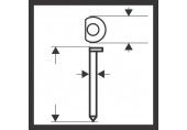 BOSCH Klinec DA so zápustnou hlavou, SK64-34 50G 2608200522