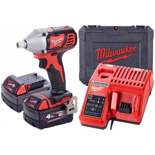 Milwaukee M18 BIW12-402C Rázový uťahovák 2x4.0 Ah, Kufr 4933443607 Milwaukee M18 BIW12-402C Rázový uťahovák 2x4.0 Ah, Kufr 4933443607