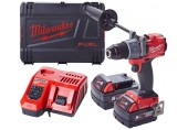 Milwaukee M18 ONEPD2-502X Aku příklepová vrtačka 2x5.0 Ah, HD Box 4933464527