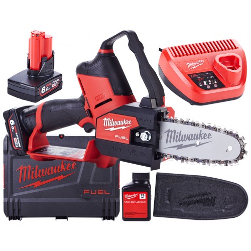 Milwaukee M12 FHS-602X Kompaktná reťazová píla 2x6.0 Ah , HD Box 4933472212