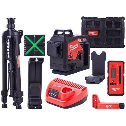 Milwaukee M12 3PLKIT-401P Aku laser Aku laser s 3 rovinami a uhlom 360° 4933478960