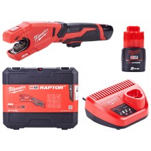 Milwaukee M12 PCSS-202C Aku rezačka nerezových rúr (12V/2x2,0Ah) Kufor 4933479242