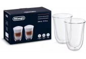 DeLonghi Dvojstenné poháre na latte macchiato, 330 ml, sada 2 ks DLSC312