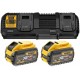 DeWALT DCB132X2 Súprava XR FlexVolt nabíjačka DCB132 + 54V 2x9,0Ah