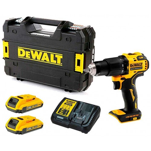 DeWALT DCD709D2T Aku vŕtačka príklepová (65Nm/18V/2x2,0Ah) kufor Tstak