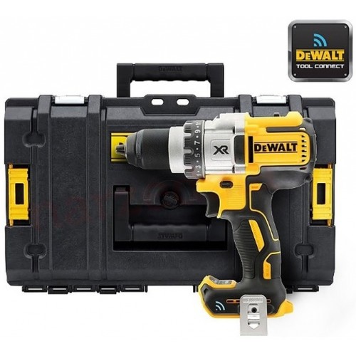 DeWALT Aku vŕtačka Tool Connect 18V bez akumulátorov a nabíjačky v kufri TSTAK DCD992NT