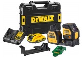 DeWALT DCE088D1G18 Aku krížový laser, zelený lúč (18V/1x2,0Ah) kufor Tstak