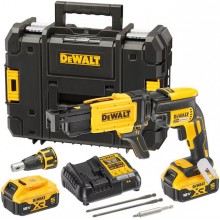 DeWALT DCF620P2K Aku skrutkovač na sadrokartón (2x5,0Ah/18V) +DCF6202 zásobník na skrutky