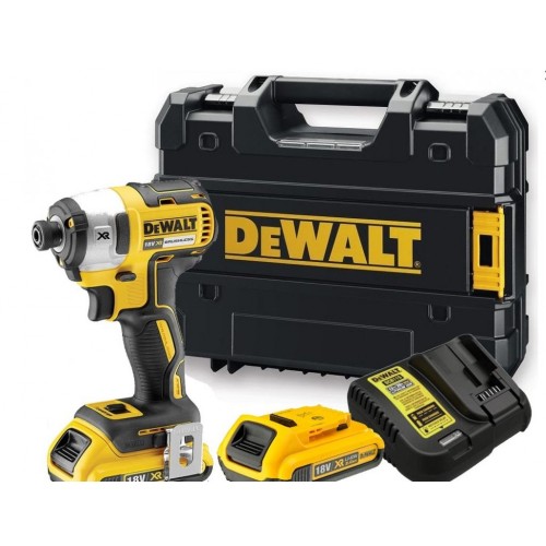 DeWALT DCF887D2 Aku rázový uťahovák 1/4" (205Nm/18V/2x2,0Ah) kufor Tstak DeWALT DCF887D2 Aku rázový uťahovák 1/4" (205Nm/18V/2x2,0Ah) kufor Tstak
