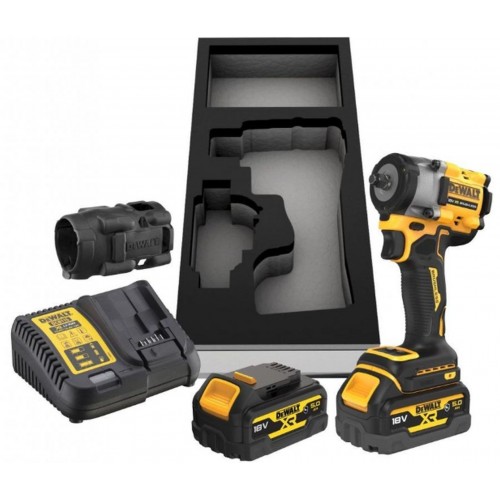 DeWALT DCF923P2G Aku rázový uťahovač 3/8“ (406Nm/18V/2x5,0Ah) Pur vložka