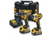 DeWALT DCK268P2T-Q Sada aku náradia: DCD791 + DCF887 (2x5,0Ah/18V) Tstak II kufor