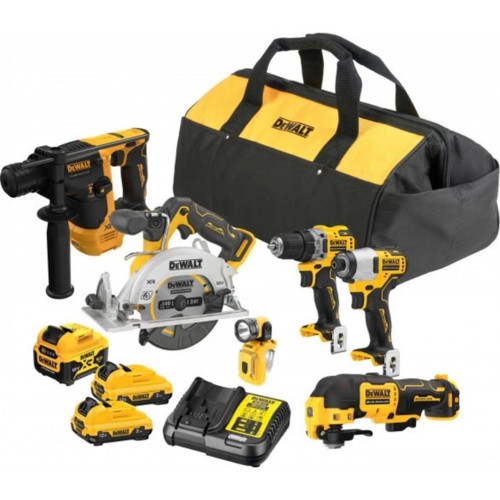 DeWALT DCK611P1D2 Kombo sada (DCD701+DCF801+DCS512+DCH072+DCS353+DCL510+1x5,0Ah+2x2,0Ah)