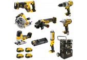 DeWALT DCK856P4 Aku Kombo sada 8 druhov náradia,18V XR 4 x 5Ah,3x kufor+vozík