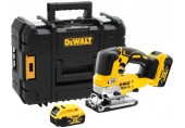 DeWALT DCS334P2 Aku bezuhlíková priamočiara píla XR (18V/2x5,0Ah) kufor Tstak