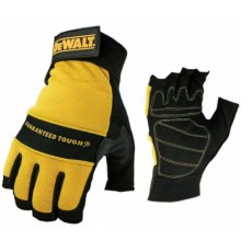 DeWALT DPG23L Rukavice zo syntetickej kože s otvorenými koncami prstov pre lepšiu úchytku