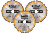 DeWALT DT1962 Sada 3 ks pílových kotúčov 216 × 30 mm