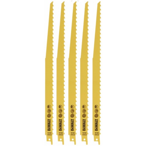 DeWALT DT2432 Bimetalové pílové listy na drevo a plast, 305mm, rýchle hrubé rezy 5ks DeWALT DT2432 Bimetalové pílové listy na drevo a plast, 305mm, rýchle hrubé rezy 5ks
